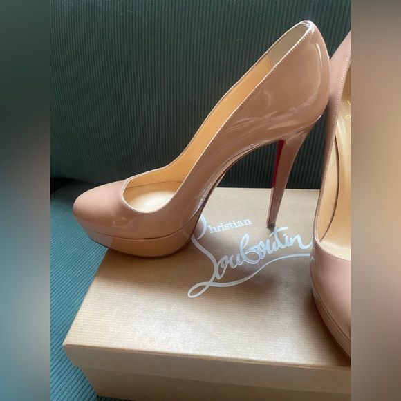 Nude Christian Louboutin Bianca 140 Platform heels size 40 - Picture 3 of 9